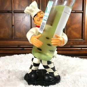 Checkered Wine on My Lap Resin Chef